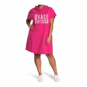 Grace Fortified Hooded Short Gown- Pink