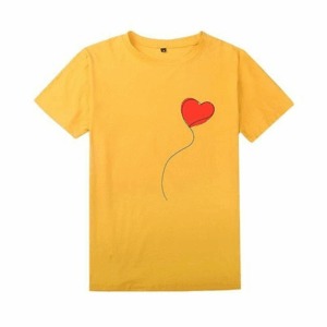 Women's Printed Short Sleeved Base Shirt-Yellow